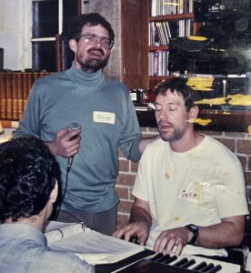 Dave singing with Jeff at keyboard